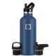 thumbnail image 1 of Botella de agua IRON °FLASK para acampar y senderismo, 950 ml, color azul crepúsculo, 1 of 6