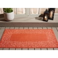 thumbnail image 3 of SAFAVIEH Courtyard Chole Bordered Indoor/Outdoor Area Rug, Terracotta/Beige, 2'7" x 5', 3 of 13
