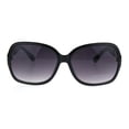 thumbnail image 2 of Rhinestone Bling Diva Rectangular Butterfly Designer Fashion Sunglasses Black Smoke, 2 of 4