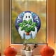 thumbnail image 5 of Decoración colgante para ventana de Halloween | Maceta suculenta con forma de fantasma | Decoración espeluznante para interiores y exteriores | Fantasma de plástico sosteniendo una maceta, 5 of 6