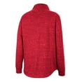 thumbnail image 3 of Women's Colosseum Crimson Oklahoma Sooners Natalie Speckled Quarter-Snap Top, 3 of 3