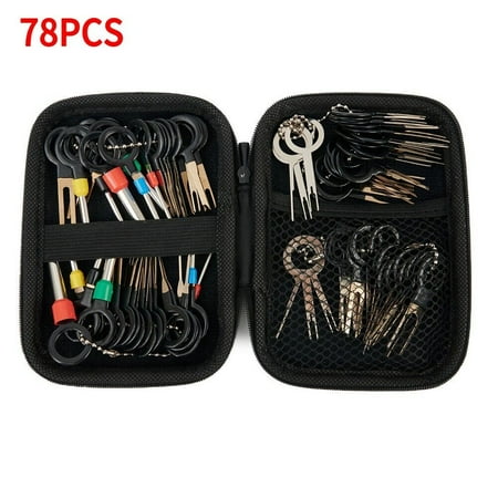 

78Pcs/Set Automotive Connector Plug Pin Crimp Removal Terminal Tools Wiring Kit