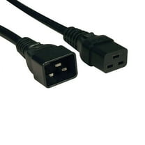 Tripp Lite Model P036-002 2 ft. Heavy-Duty 12AWG Power Cable, IEC-320-C19 to IEC-320-C20