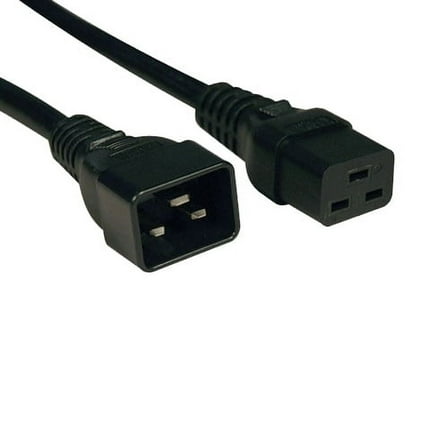 Tripp Lite Model P036-002 2 ft. Heavy-Duty 12AWG Power Cable, IEC-320-C19 to IEC-320-C20