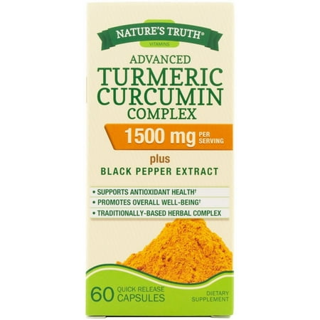 Natures Truth Natures Truth  Turmeric Curcumin Complex, 60 (Best Turmeric For Inflammation)
