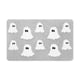 thumbnail image 2 of Felpudo de Halloween al aire libre | Esterilla de bienvenida fantasma espeluznante para uso interior y exterior | Decoración navideña de terciopelo cristalino de 15,7x23,6 pulgadas, antideslizante, 2 of 6
