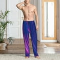 thumbnail image 2 of Naloa Neon Gradient Blue Pajama Pants Men, PJ Bottoms, Sleep & Lounge Pants-XX-Large, 2 of 6