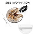 thumbnail image 5 of Butterfly Fission Diagram 2pcs PU Leather Round Bag Tags Suitcase Handbag Tags with Privacy Cover and Name ID Tag for Travel Luggage, Handbags, Backpacks, School Bags, 5 of 6