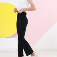 thumbnail image 1 of CHUANK Pantalon pour Fille Filles Extérieur Décontracté Jegging devant Plat Style (Violet 9-10 Ans), 1 of 3