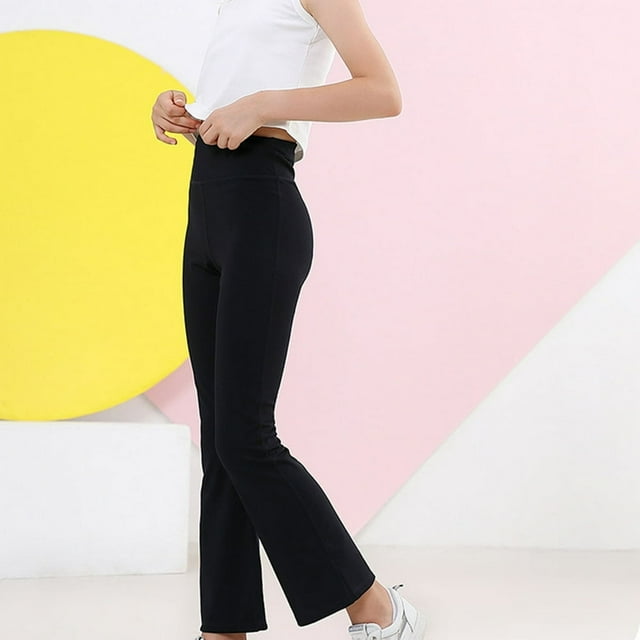 CHUANK Pantalons pour Filles Jegging Décontracté Extérieur Style Plat (Violet 9-10 Ans)