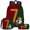 A, variant on 3-in-1 Soccer Ball Backpack Set with Lunch Bag, Cool Pattern Schoolbag for Daily Use, Large Capacity Back to School Supplies, Durable Bookbag Kit Soccer Gift for Soccer Fans