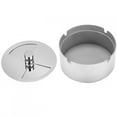 thumbnail image 2 of Nimoa Revolving Ashtray, Durable Ashtray Practical Spinning Ashtray Stainless Steel Wind Proof Round Revolving Ashtray with Spinning Tray for Hotel, 2 of 8
