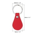 thumbnail image 2 of Unique Bargains Leather Key Fob Kit, 20 Pack PU Leather Key Fob Blanks and Key Rings for Laser Engraving, 5 Colors, 2 of 6