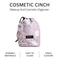 thumbnail image 2 of Bolsa de maquillaje de viaje Jadyn Cinch Top Compact Dusty Lavender, 2 of 6