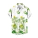 thumbnail image 3 of Camisas casuales Camisa de playa con trébol verde de la suerte Blusas hawaianas de moda para hombres Ropa personalizada de talla grande Camisetas de manga corta para hombre, 3 of 5