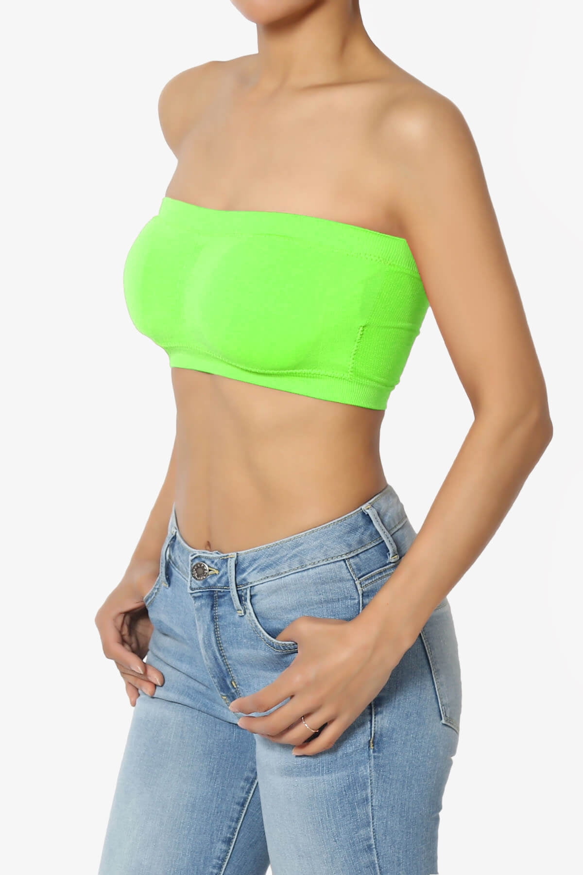 neon green bralette top