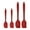 Red, variant on 4 Pcs Kitchen Cooking Silicone Spatula Set Heat Resistant Turners Scraper Baking Cooking Utensils Green