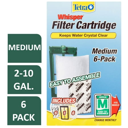 UPC: 0046798263500 | Tetra Whisper Replacement Carbon Aquarium Filter Cartridges Med 6 count