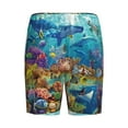 thumbnail image 5 of Naloa Sea World Men's Short Pajama Pants, Lounge Comfort Shorts with Elasticized Waistband and Side Pockets - Small, 5 of 9