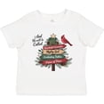 thumbnail image 3 of Inktastic Christian Christmas Tree with Red Cardinal Boys or Girls Toddler T-Shirt, 3 of 5