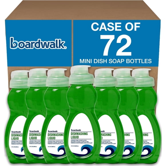Líquido para lavar platos Boardwalk Travel Fresh Scent, 90 ml, 72 botellas