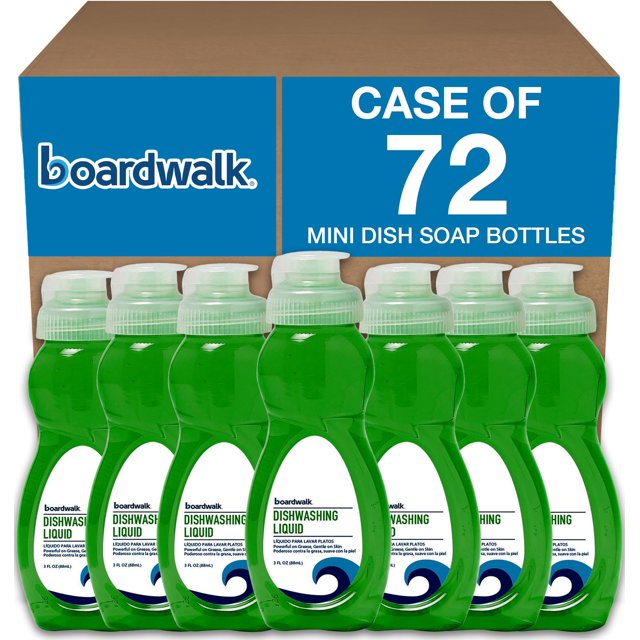 Líquido para lavar platos Boardwalk Travel Fresh Scent, 90 ml, 72 botellas