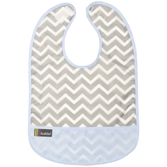 Kushies Cleanbib Infant or Toddler Waterproof Clean Bib with Pocket - K281