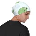 thumbnail image 4 of Xecao Kawaii Frogs Print Beanie Knitted Hat for Men Women, Winter Fashion Knit Cuffed Caps Unisex, 4 of 7