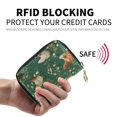 thumbnail image 2 of PU Leather Zipper Card Case Credit Card Holder Small Wallets Chickens and Flowers Pattern, 2 of 7