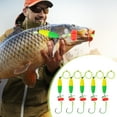 thumbnail image 6 of Unique Bargains Catfish Fishing Rigs Catfish Circle Hooks 8/0 Peg Floats and Rattler Catfishing Equipment Catfish Float Rigs 40LB Fishing Line Green Yellow 1 Set, 6 of 7