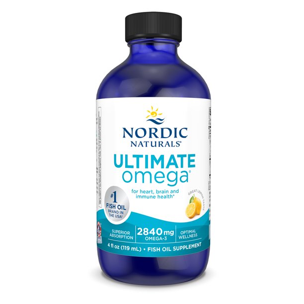 Nordic Naturals Ultimate Omega Liquid, 2840 Mg Omega3s, Fish Oil, 4 Fl