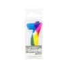 Numeral 7 Tie Dye Birthday Pick Candle (Available in a pack of 24)