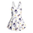 thumbnail image 4 of Tutolipy Sleeveless Bathing Suit, Astronaut Pattern Girls Beach Swimsuit, Back Strap Skirted Bathing Suit Girls Swim Dress for Vacation Size 6-7 Years, 4 of 8