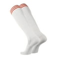 thumbnail image 2 of TCK Finale 3 Stripe proDRI Soccer Socks (White/Orange, L), 2 of 2