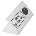 thumbnail image 2 of 1Pack Silver Rectangular Smoking Area Signboard For Business Indicate Zones 10.2X6.3X6.3in, 2 of 8