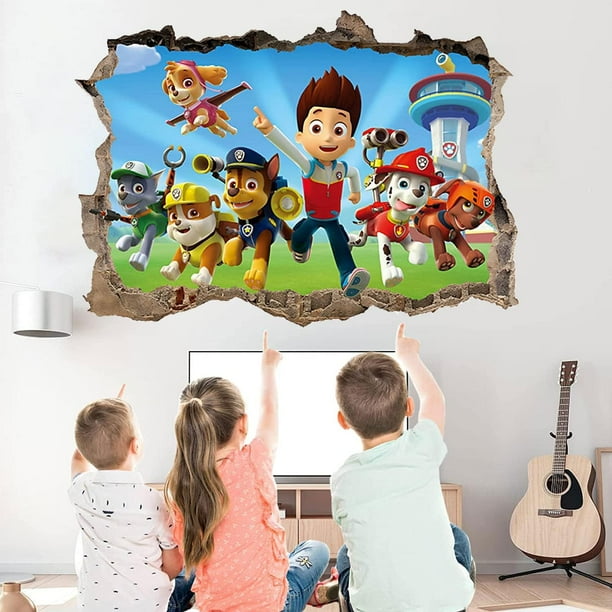 Paw Patrol 3D Wall Sticker Bedroom,Paw Patrol,Wall Stickers,Paw Patrol