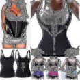 thumbnail image 1 of 6 Steel Boned Waist Trainer Corset - Tummy Control - Sport Workout Body ShaperRedL, 1 of 4