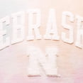 thumbnail image 4 of Women's League Collegiate Wear Pink/White Nebraska Huskers Tie-Dye Cropped Pullover Hoodie, 4 of 4