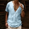 thumbnail image 2 of Men Summer Tops Loose Shirts for Men Layering Tee Long Sleeve 6 Foam Thin Long Sleeves Workout Set Pack Athletic T Shirts 1982 Sleeve Shirt Bulk Short Tee Big Sky Blue 3XL, 2 of 4