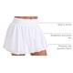 thumbnail image 4 of Falda CRZ YOGA Bubble de Tenis Cintura Alta Blanca XL, 4 of 6