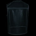 thumbnail image 4 of Milwaukee Leather MLM3536 Men's Distressed Grey Leather Collarless Motorcycle Rider Vest Medium, 4 of 7