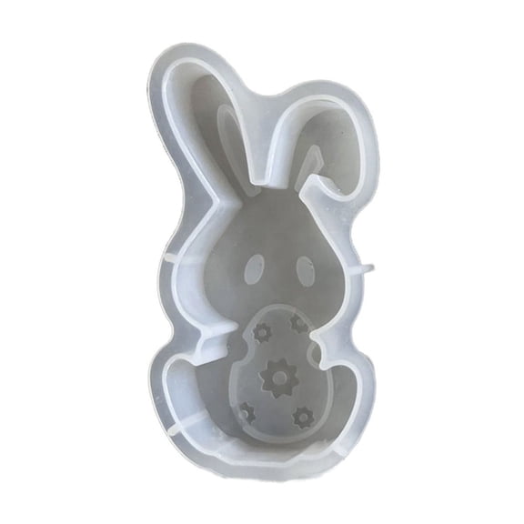 XKHZJL Easter Silicone Molds Small Bunny Baking Pan for Chocolates Candy Muffin Brownie & Mini Cakes Making, Rabbit Cake Mold Easter Baking Supplies