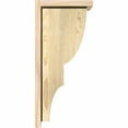 thumbnail image 3 of 8"W x 10"D x 22"H Ridgewood Rough Sawn Corbel w/Backplate, Douglas Fir, 3 of 9