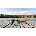 thumbnail image 4 of 10 Matte Woodgrain Finish Sunglasses Pack - Reflector Lenses, UV 400 - Red, 4 of 8