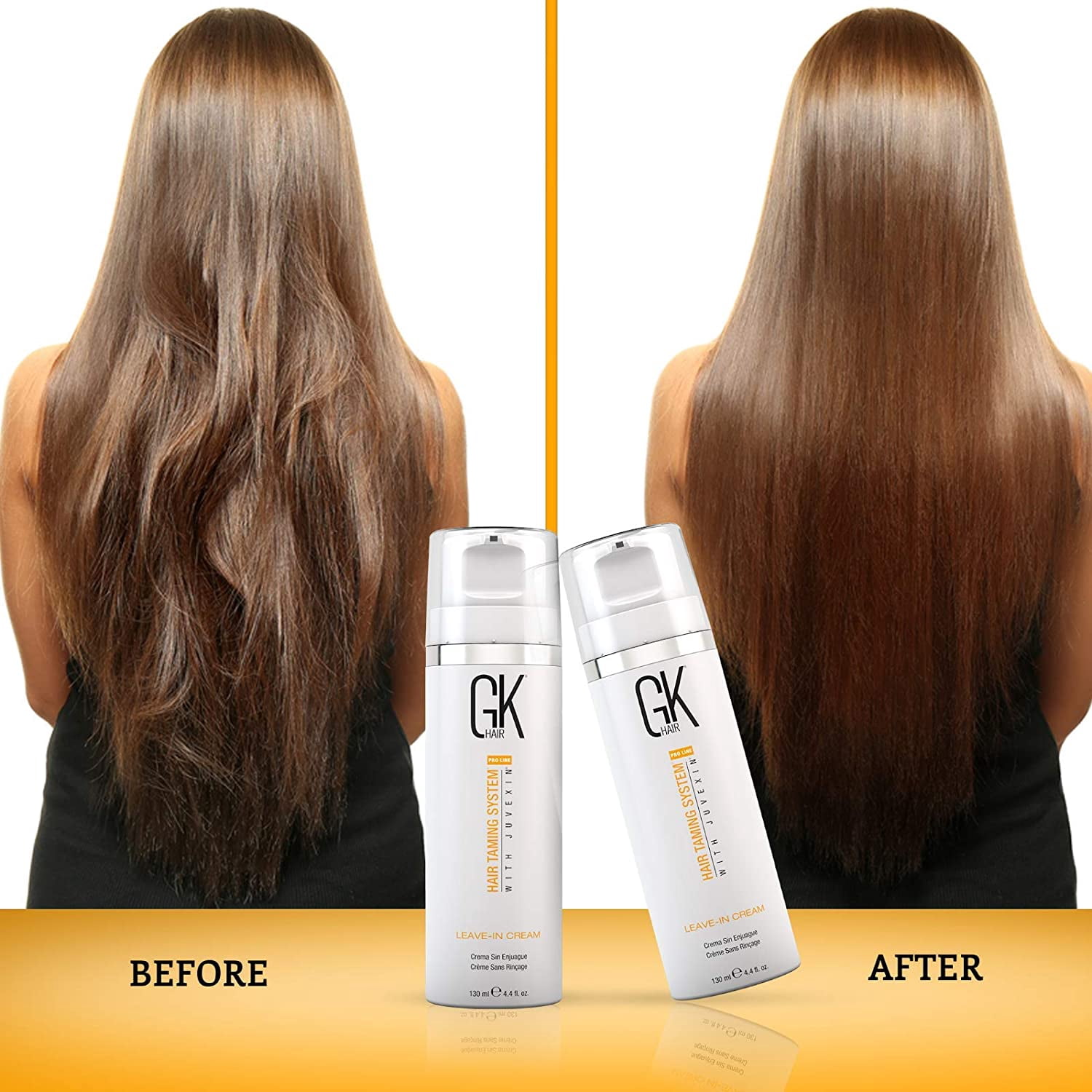 GK Hair Pro Line Hair Taming System with Juvexin Leave-In Conditioning Cream, Hydrates, Smoothness, Nourishes