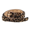 thumbnail image 5 of Cinturón de piel sintética con estampado de leopardo para mujer, cinturón de moda para pantalones (hebilla cuadrada), 5 of 5