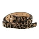 thumbnail image 4 of GOOHOCHY Cinturón de ocio para mujer con estampado de leopardo artificial, ideal para vaqueros, pantalones y vestidos (hebilla cuadrada)., 4 of 7