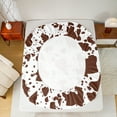 thumbnail image 5 of Manfei Brown Cow Print Bed Sheets, Cartoon Modern Fashion King Sheets, Teen Kids Adult Sheet Set, Breathable Home Decor, 4pcs, 5 of 7