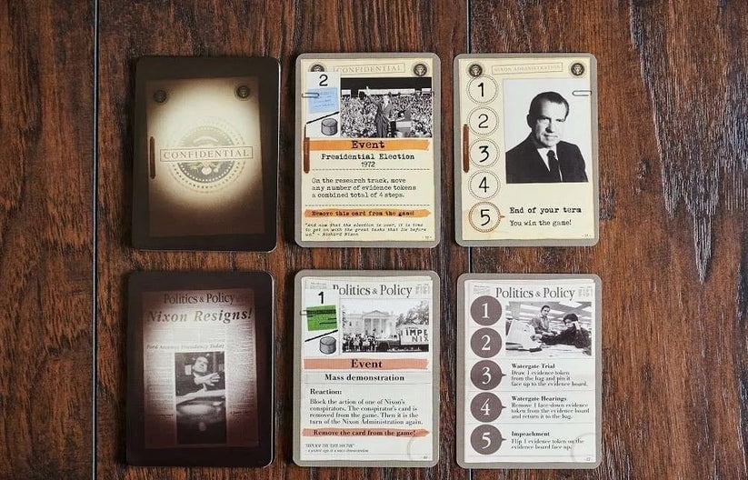 Capstone Games Watergate Strategy Board Game, 2 Players, 30-60 Min Playtime, Ages 12+, Historical Tabletop, 1 Pack