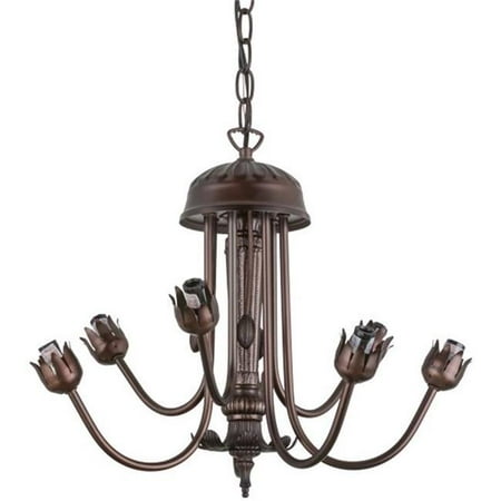 

17 in. Mahogany Bronze 7 Light Chandelier Hardware